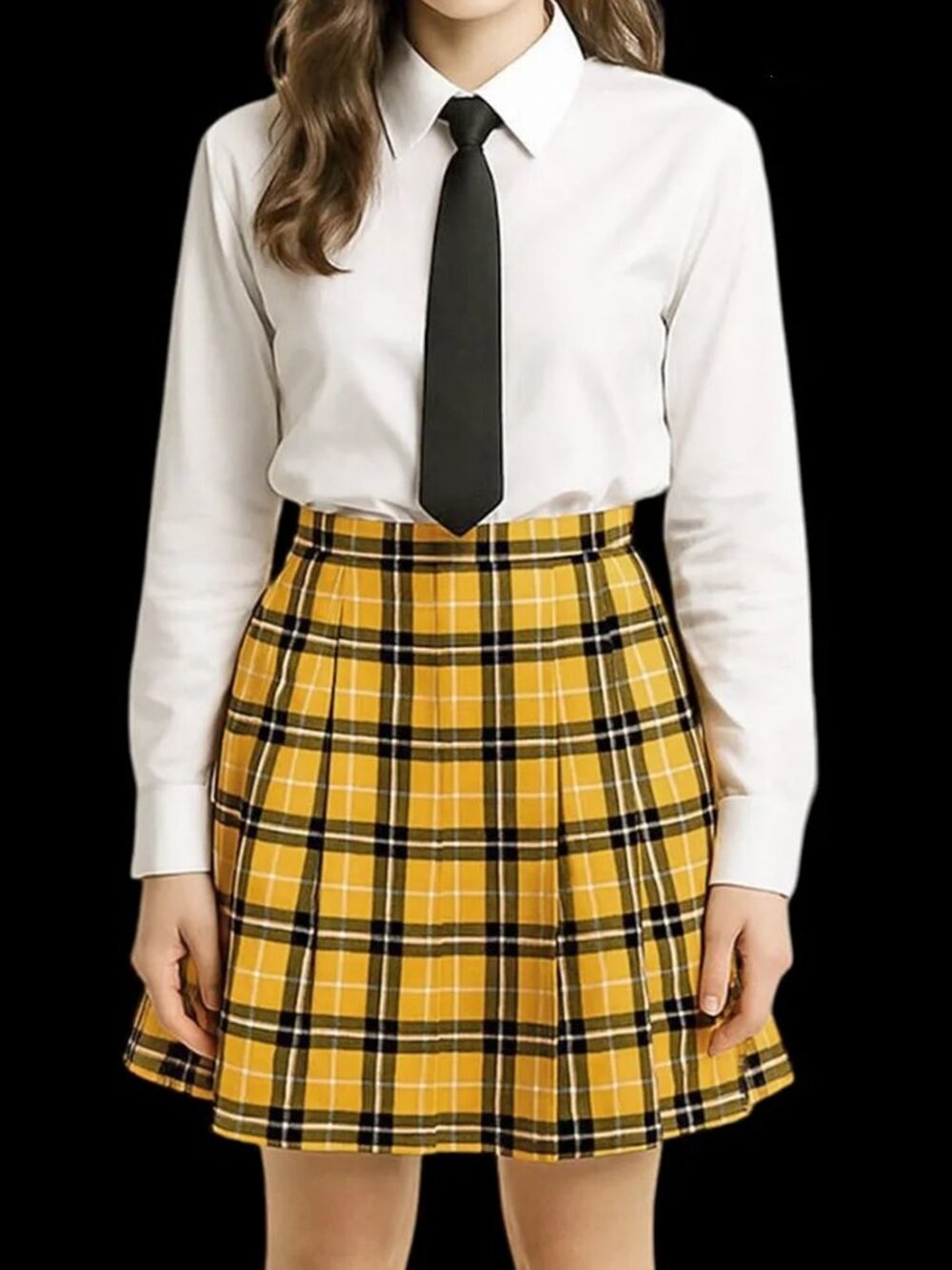 Pretty Little Thing Schoolgirl Plaid Skirt Tartan Check Pleated Tennis Skater